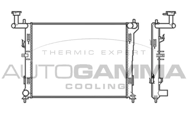 Radiator, engine cooling (105047)