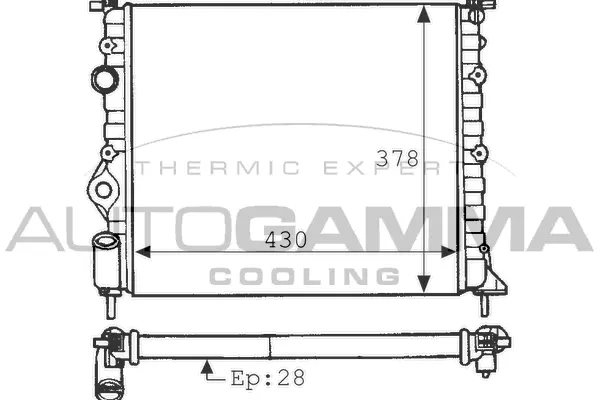 Radiator, engine cooling (100902)