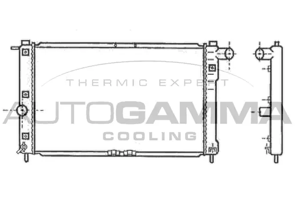 Radiator, engine cooling (102581)