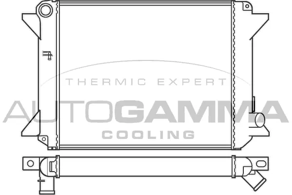 Radiator, engine cooling (100168)