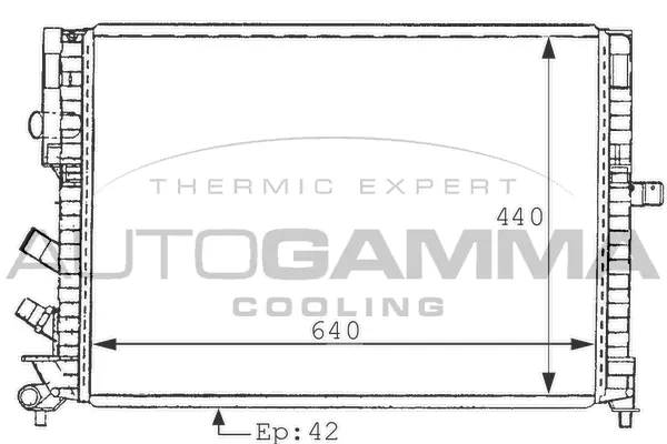 Radiator, engine cooling (100898)