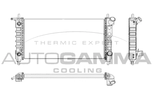 Radiator, engine cooling (102224)