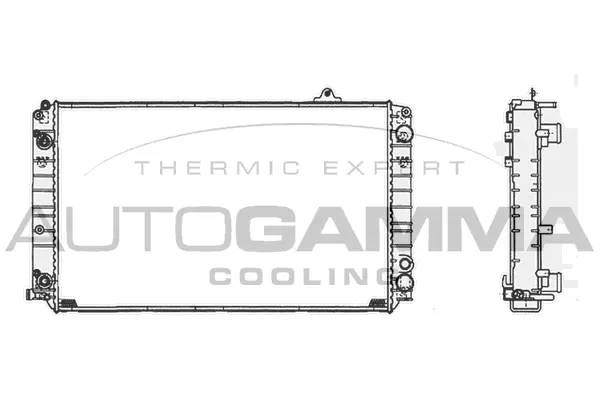 Radiator, engine cooling (105124)
