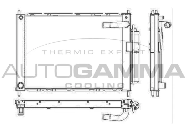 Radiator, engine cooling (105901)