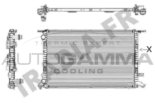 Radiator, engine cooling (105155)