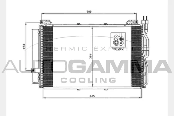 Condenser, air conditioning (103705)