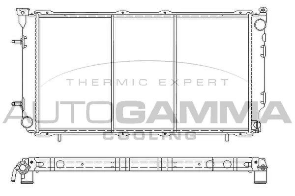 Radiator, engine cooling (107053)