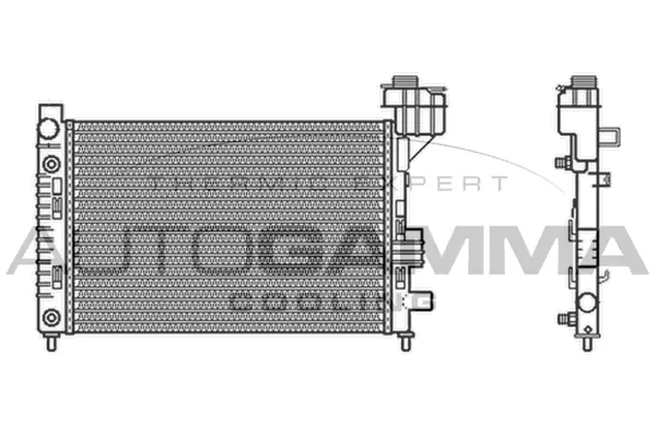 Radiator, engine cooling (102000)