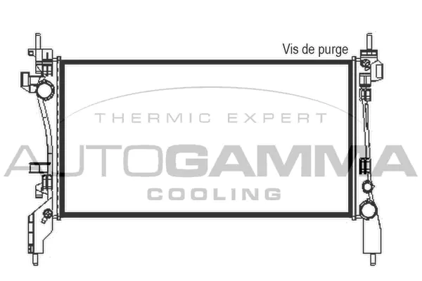 Radiator, engine cooling (105438)