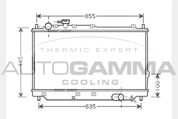 Radiator, engine cooling (104521)