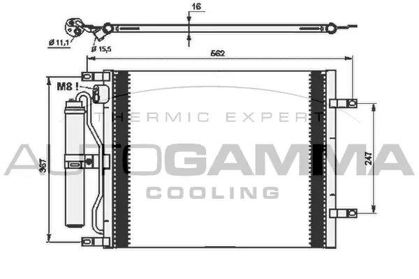 Condenser, air conditioning (105152)
