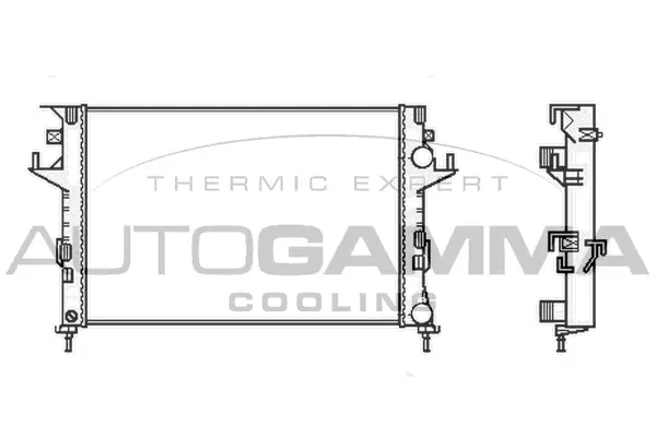 Radiator, engine cooling (103031)