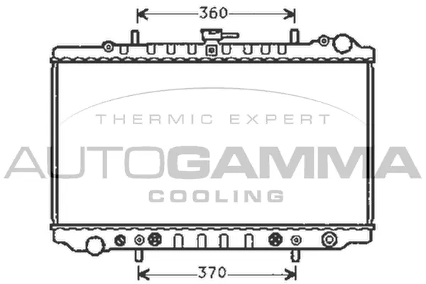 Radiator, engine cooling (104862)