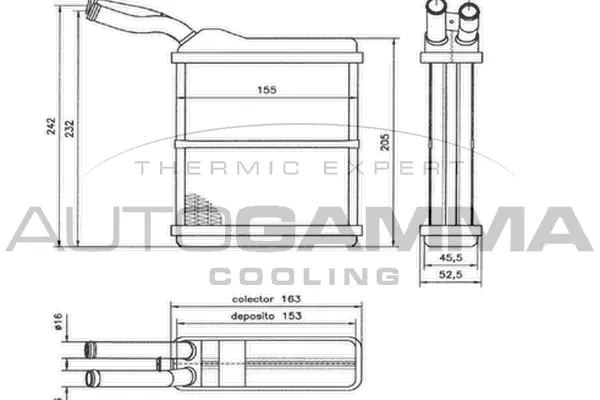 Heat Exchanger, interior heating (103810)