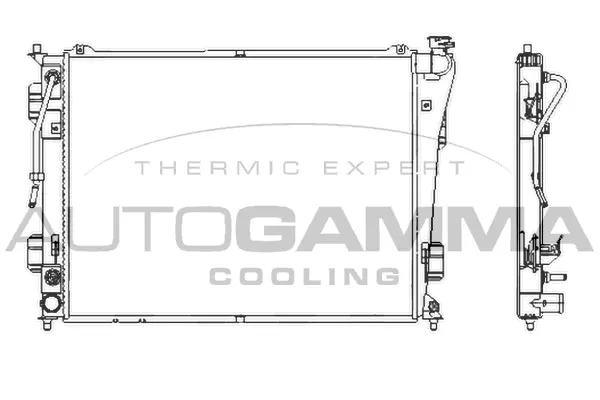 Radiator, engine cooling (107390)