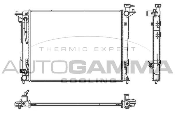 Radiator, engine cooling (107121)