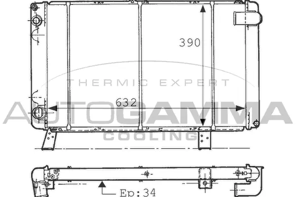 Radiator, engine cooling (100806)