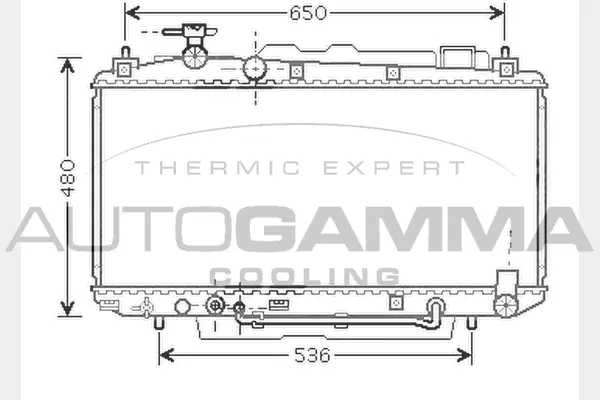 Radiator, engine cooling (104382)