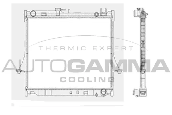 Radiator, engine cooling (105207)