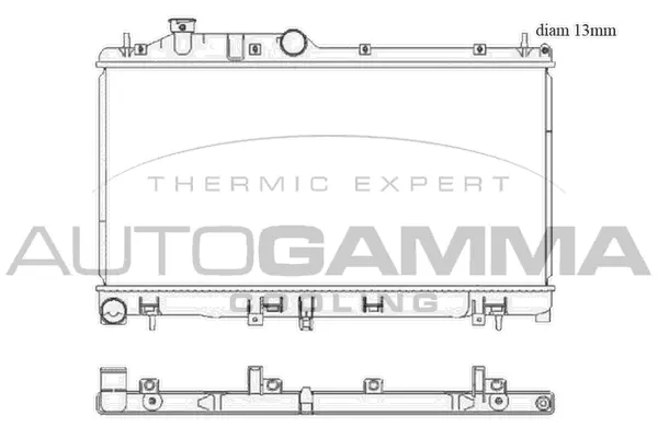 Radiator, engine cooling (105933)