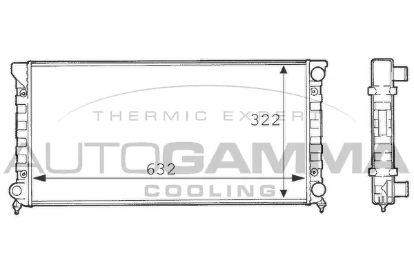 Radiator, engine cooling (101072)