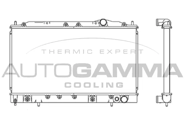 Radiator, engine cooling (103163)
