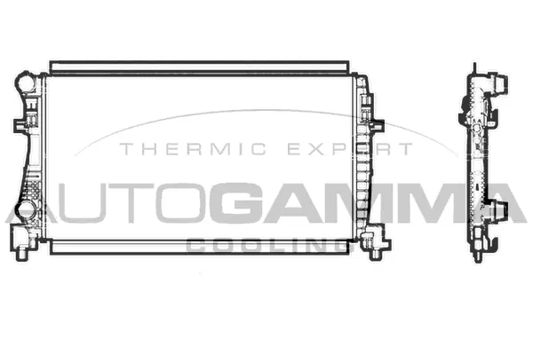 Radiator, engine cooling (107245)