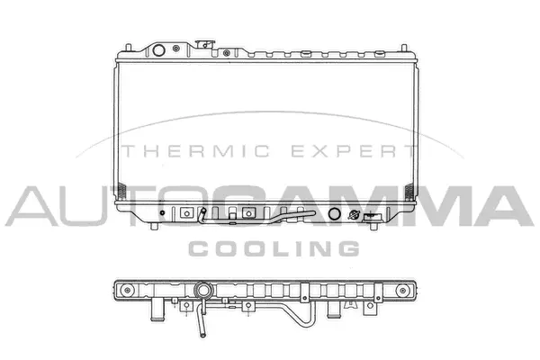 Radiator, engine cooling (101451)