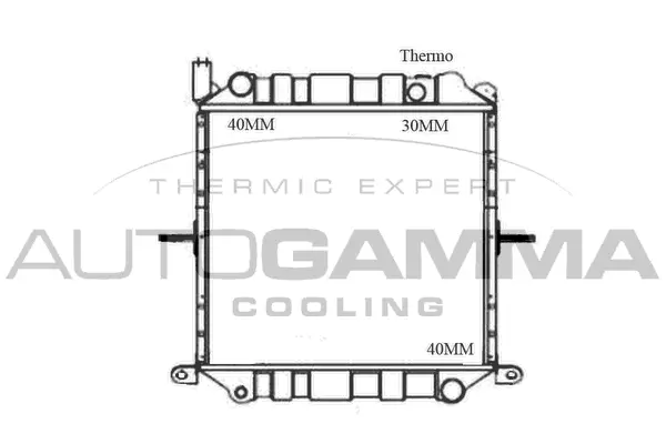 Radiator, engine cooling (105691)