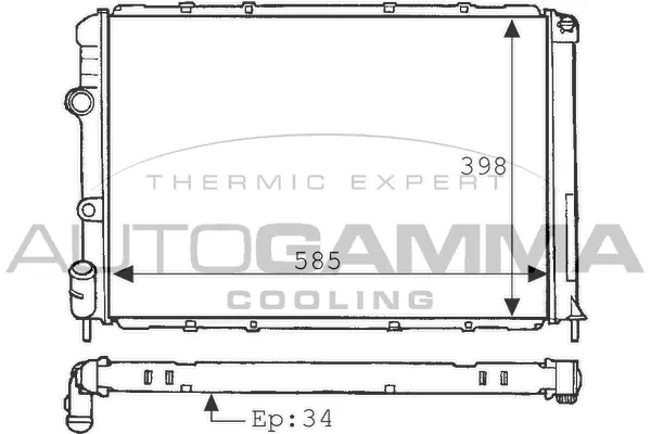 Radiator, engine cooling (100903)