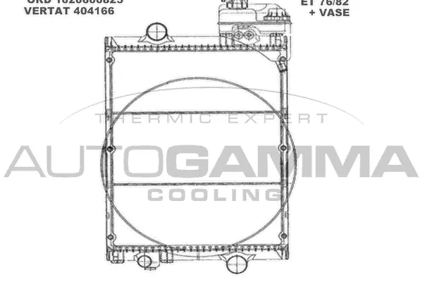 Radiator, engine cooling (404166)