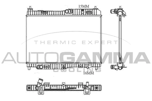 Radiator, engine cooling (105685)