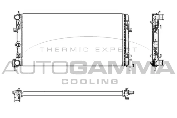 Radiator, engine cooling (105400)