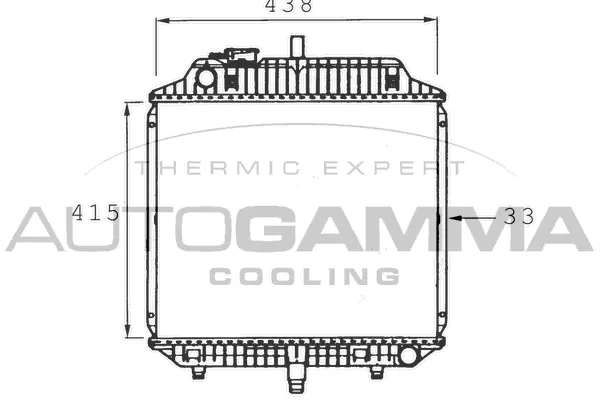 Radiator, engine cooling (400442)