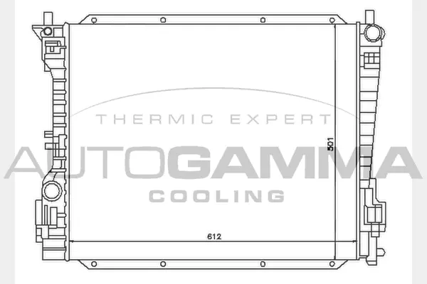 Radiator, engine cooling (104638)