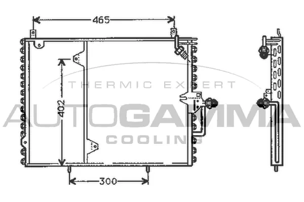 Condenser, air conditioning (105009)