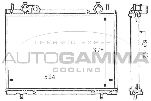 Radiator, engine cooling (101183)