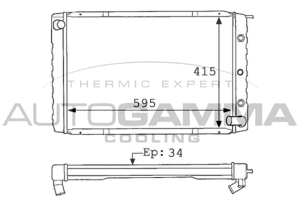 Radiator, engine cooling (101109)