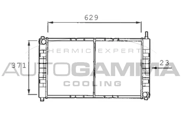 Radiator, engine cooling (400480)