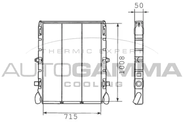 Radiator, engine cooling (400090)