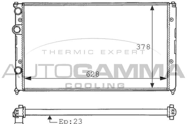 Radiator, engine cooling (100948)