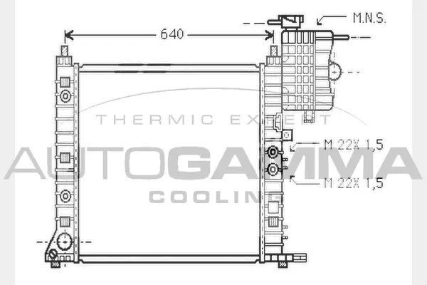 Radiator, engine cooling (101218)