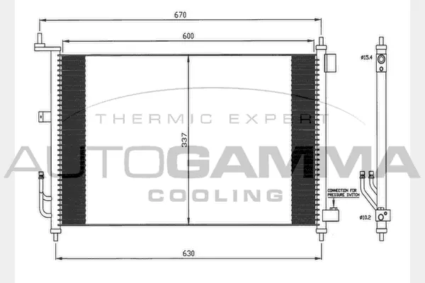 Condenser, air conditioning (104462)