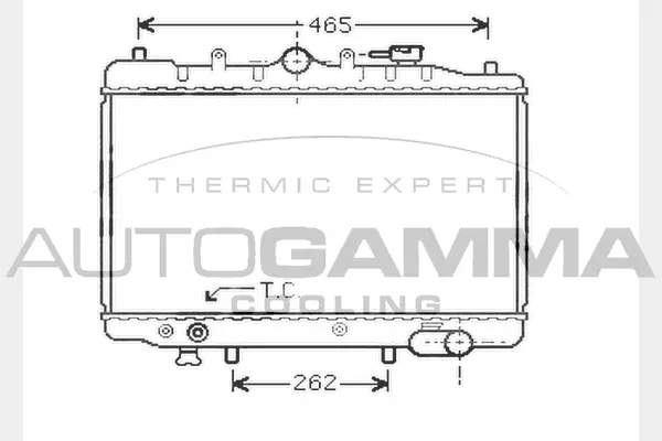 Radiator, engine cooling (104320)