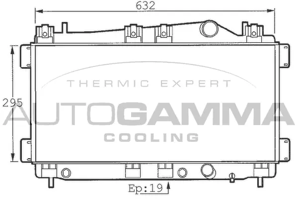 Radiator, engine cooling (101395)