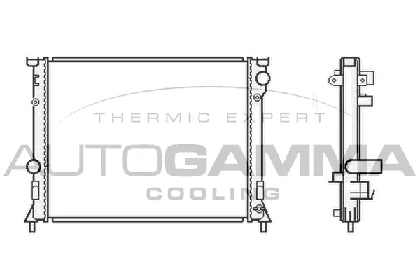 Radiator, engine cooling (105918)