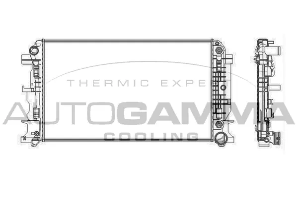 Radiator, engine cooling (104533)