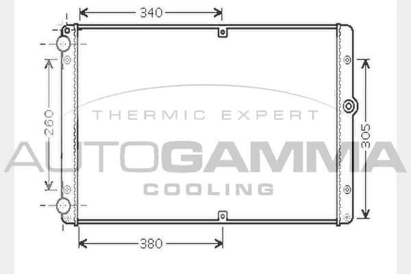 Radiator, engine cooling (104624)