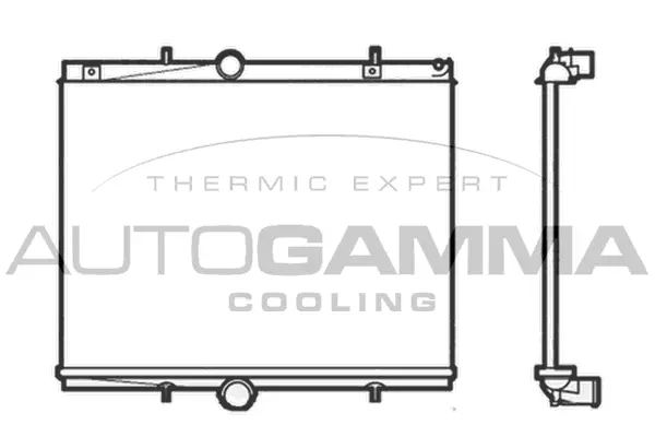 Radiator, engine cooling (104503)
