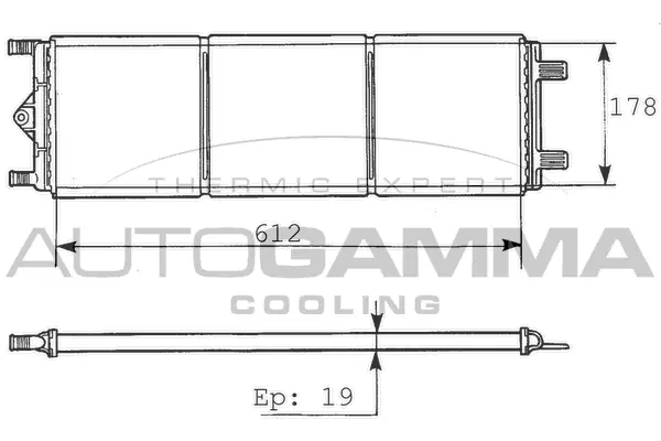 Radiator, engine cooling (100223)